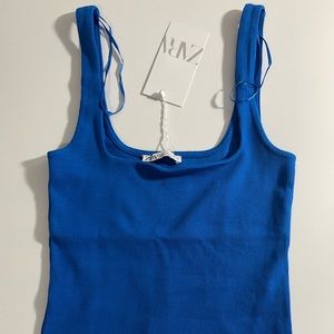 NWT Zara Blue Tank Top